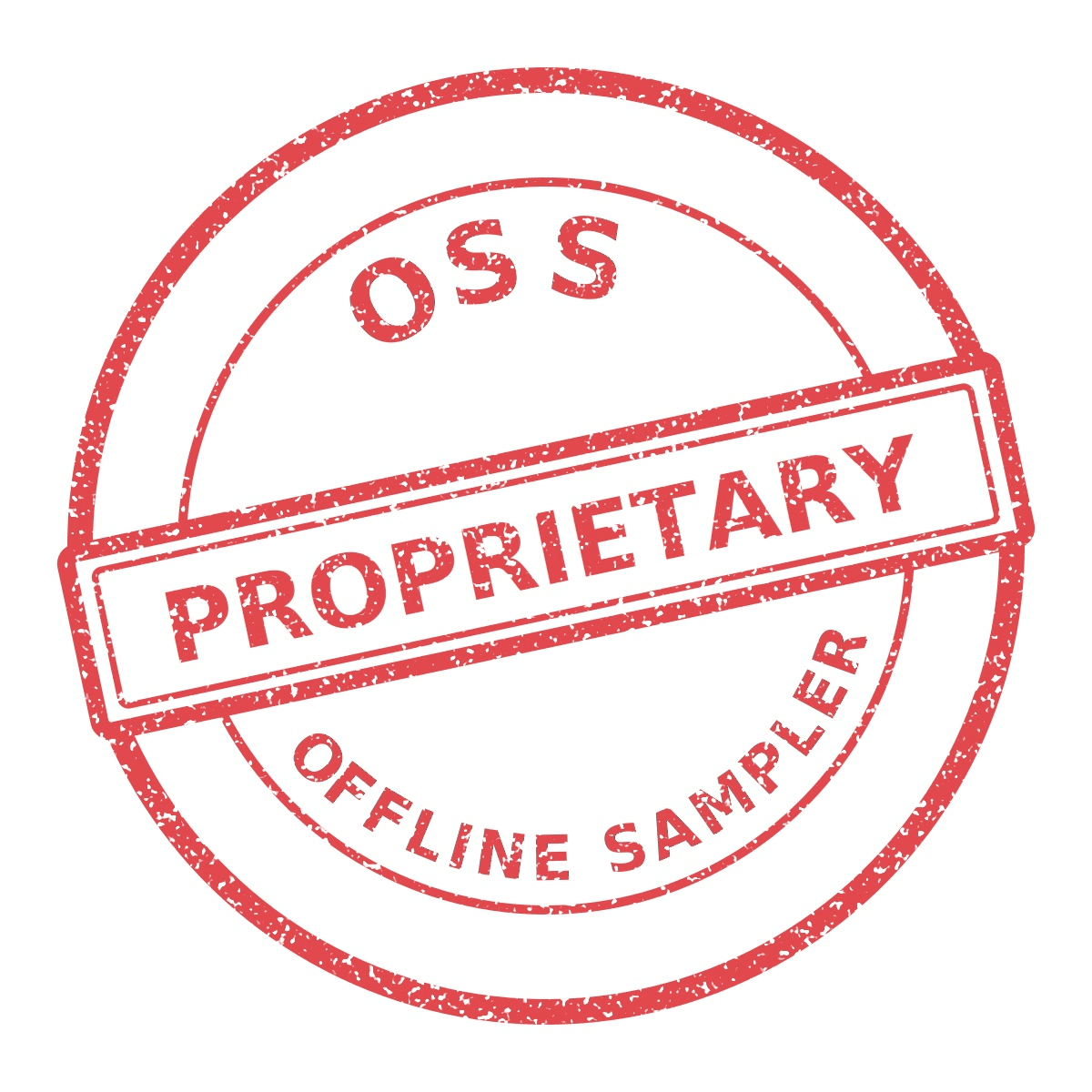 OSS Proprietary Offline Sampler stamp